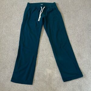 American Giant linen pants teal S